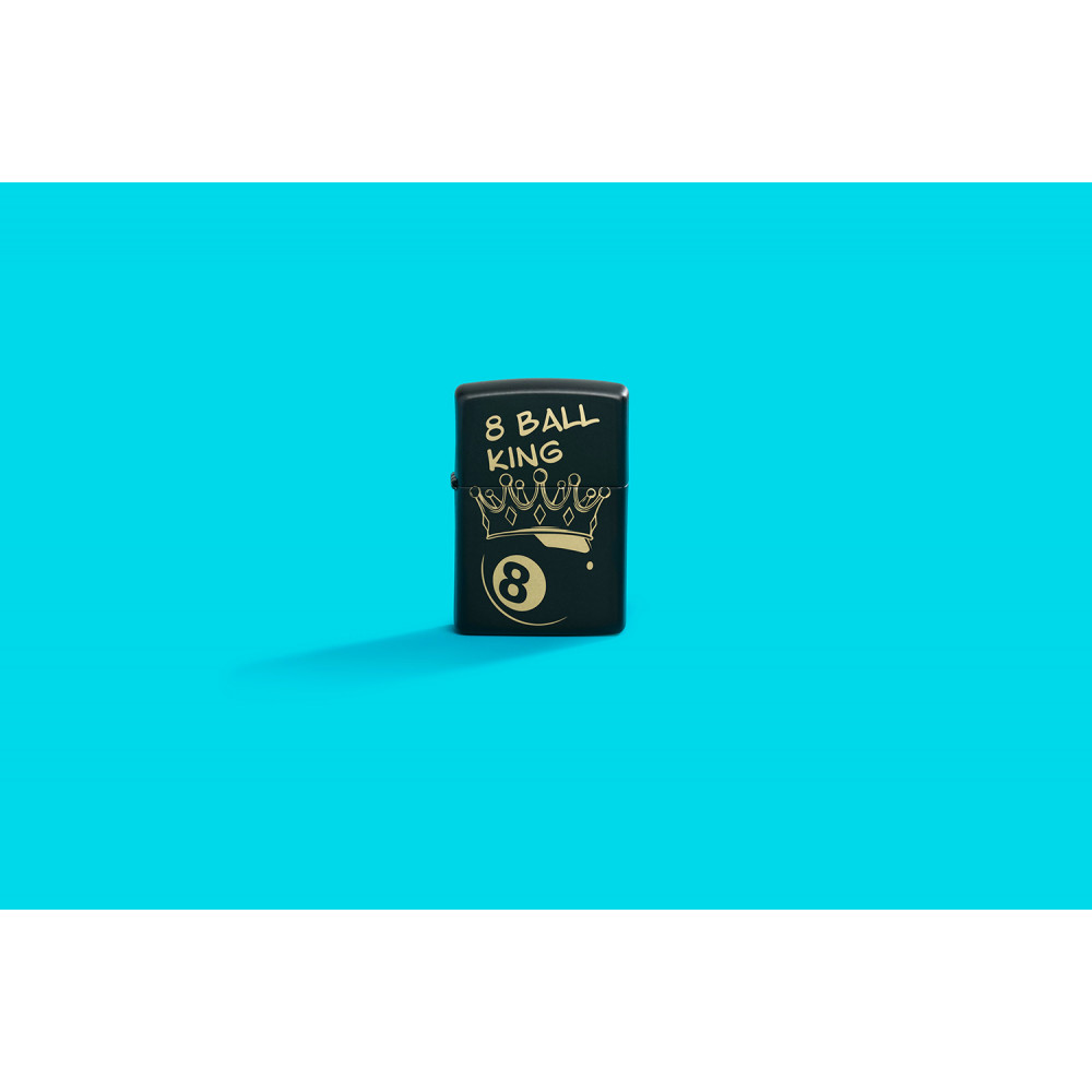 Зажигалка ZIPPO Billiards Champion Design Black Matte 46291