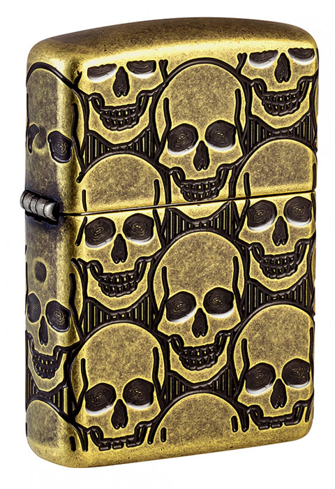 Зажигалка ZIPPO Armor® Cackling Cranium Antique Brass 46302