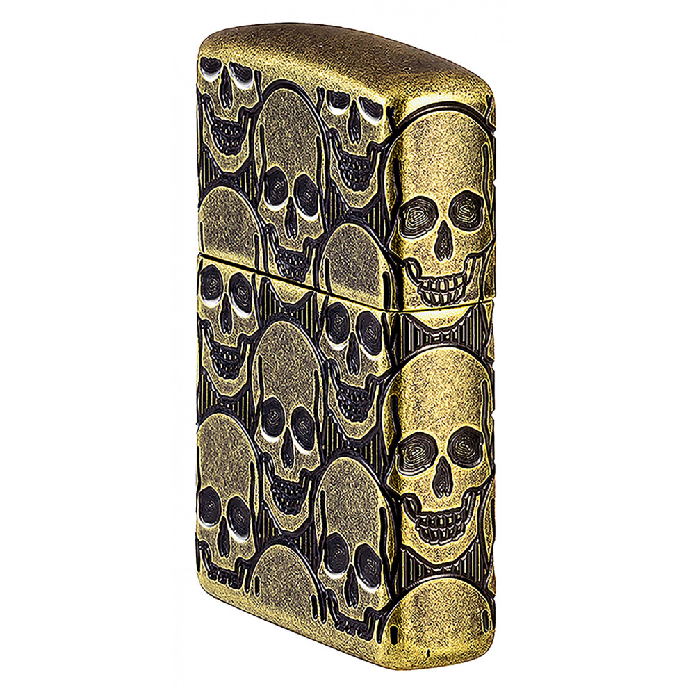 Зажигалка ZIPPO Armor® Cackling Cranium Antique Brass 46302