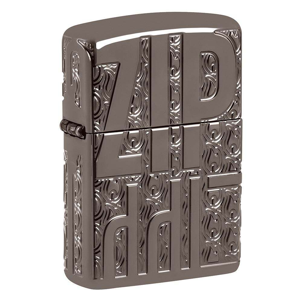 Зажигалка ZIPPO Reverse Carve Black Ice® 46312