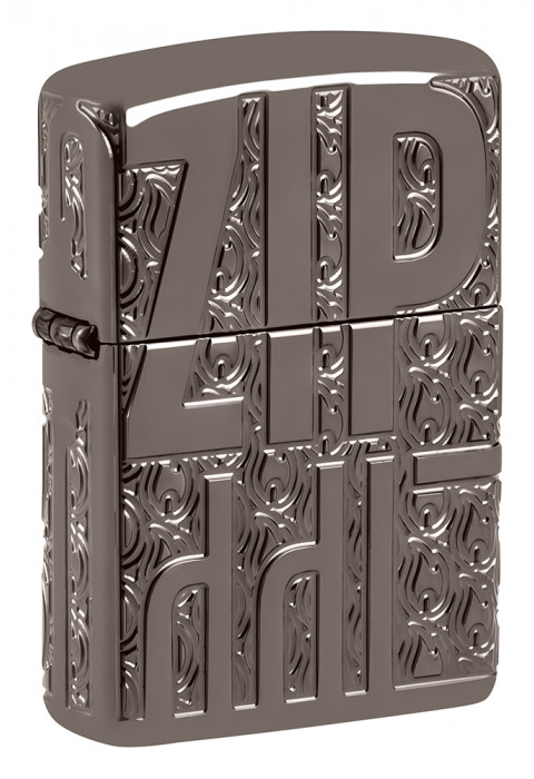 Зажигалка ZIPPO Reverse Carve Black Ice® 46312