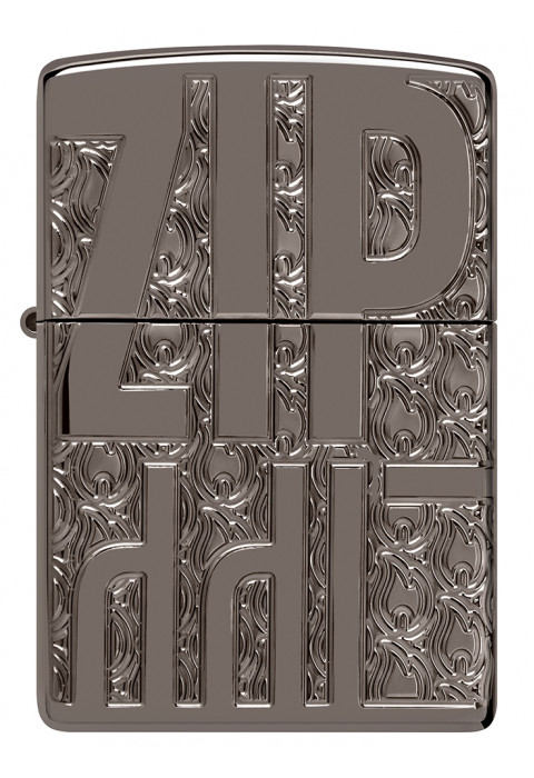 Зажигалка ZIPPO Reverse Carve Black Ice® 46312