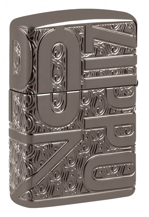 Зажигалка ZIPPO Reverse Carve Black Ice® 46312