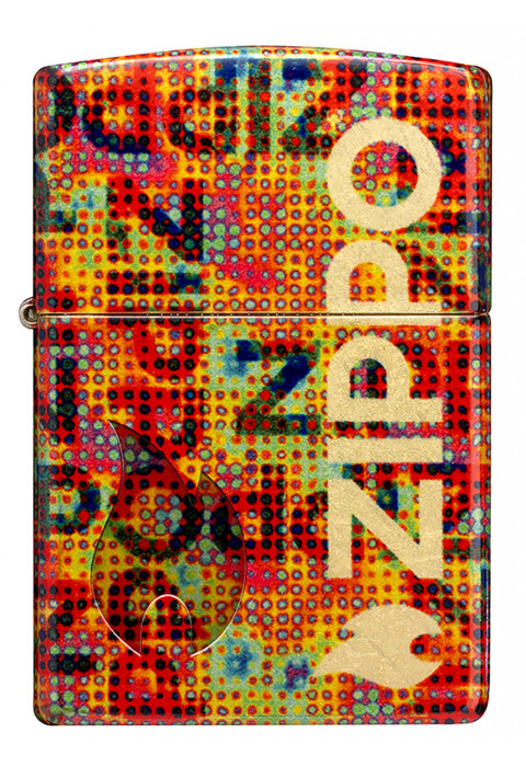 Зажигалка ZIPPO Pixel Fusion 540 Tumbled Brass 46386