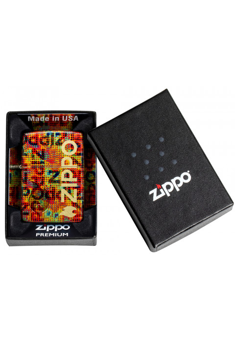 Зажигалка ZIPPO Pixel Fusion 540 Tumbled Brass 46386