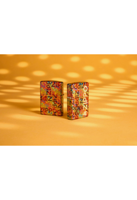Зажигалка ZIPPO Pixel Fusion 540 Tumbled Brass 46386