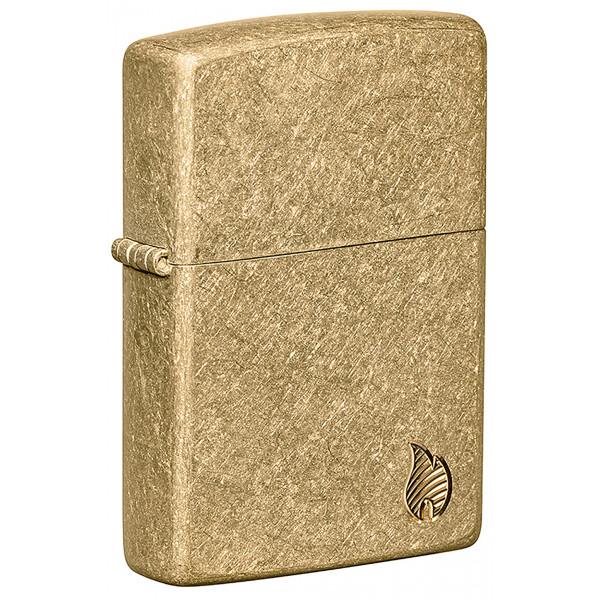 Зажигалка ZIPPO Armor® Flame Tumbled Brass 46398