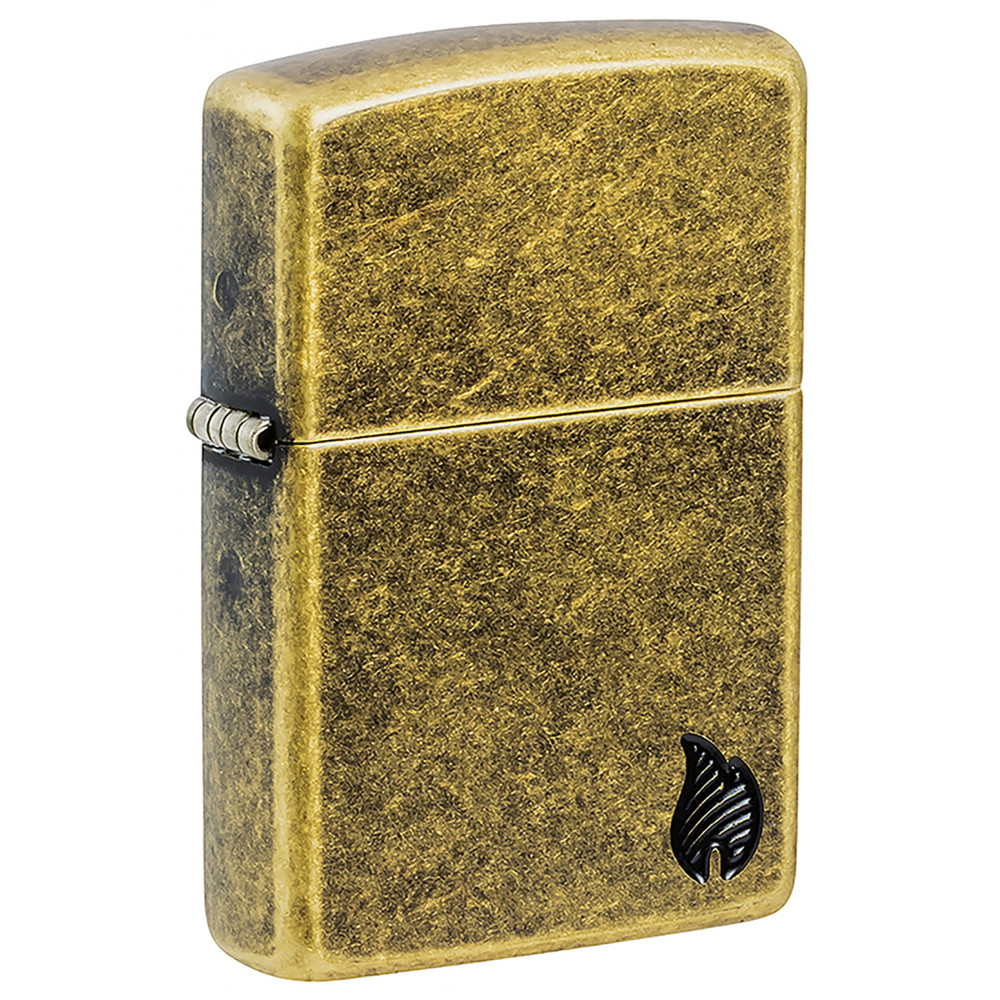 Зажигалка ZIPPO Armor® Flame Antique Brass 46400