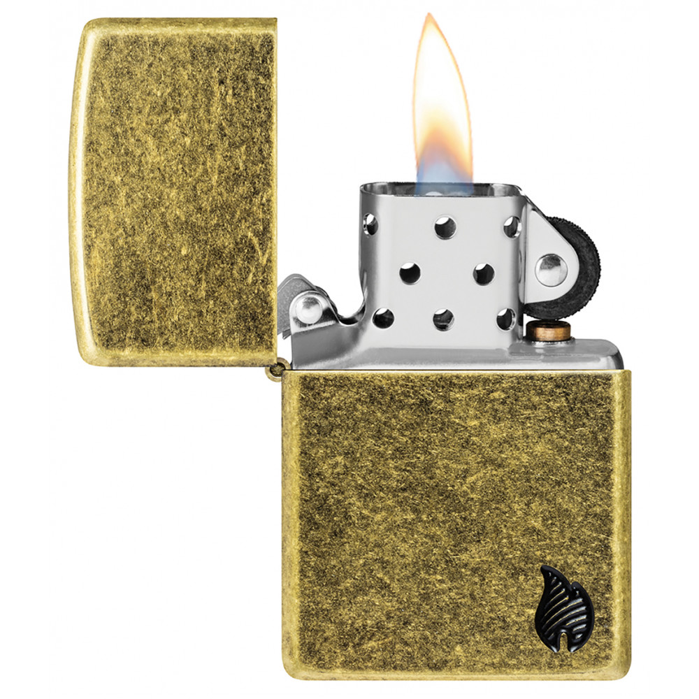 Зажигалка ZIPPO Armor® Flame Antique Brass 46400