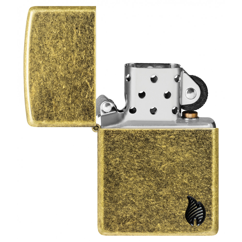 Зажигалка ZIPPO Armor® Flame Antique Brass 46400