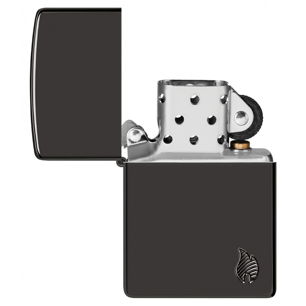 Зажигалка ZIPPO Armor® Flame High Polish Black 46402