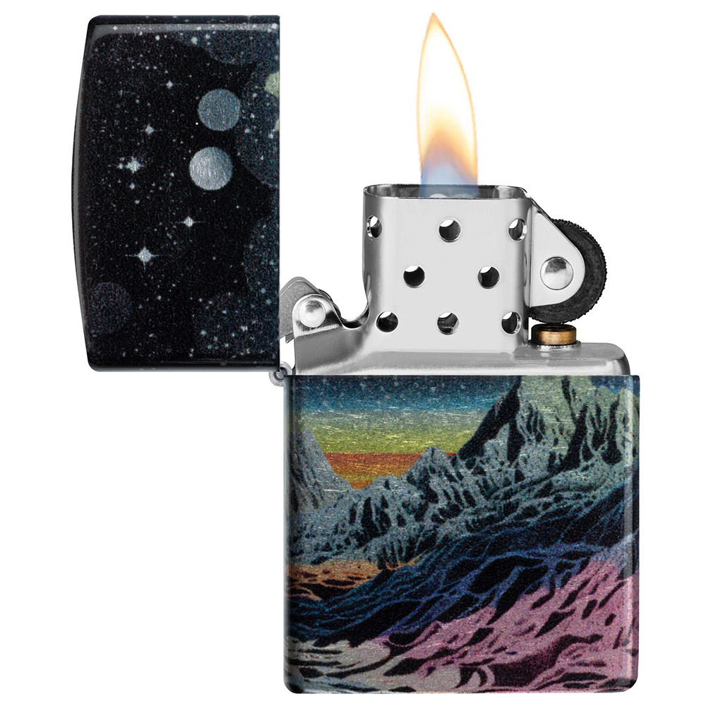 Зажигалка ZIPPO Space in Color Design 540 Tumbled Chrome 46432