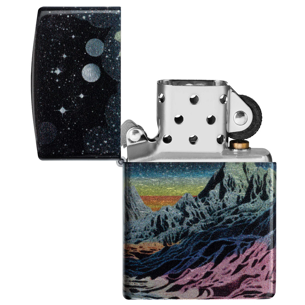 Зажигалка ZIPPO Space in Color Design 540 Tumbled Chrome 46432
