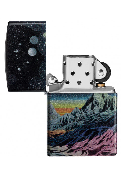 Зажигалка ZIPPO Space in Color Design 540 Tumbled Chrome 46432