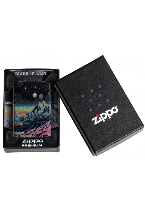 Зажигалка ZIPPO Space in Color Design 540 Tumbled Chrome 46432