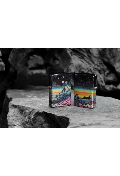 Зажигалка ZIPPO Space in Color Design 540 Tumbled Chrome 46432
