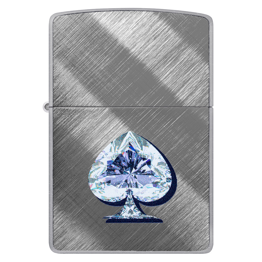 Зажигалка ZIPPO Gleaming Spade Design Diagonal Weave 46472