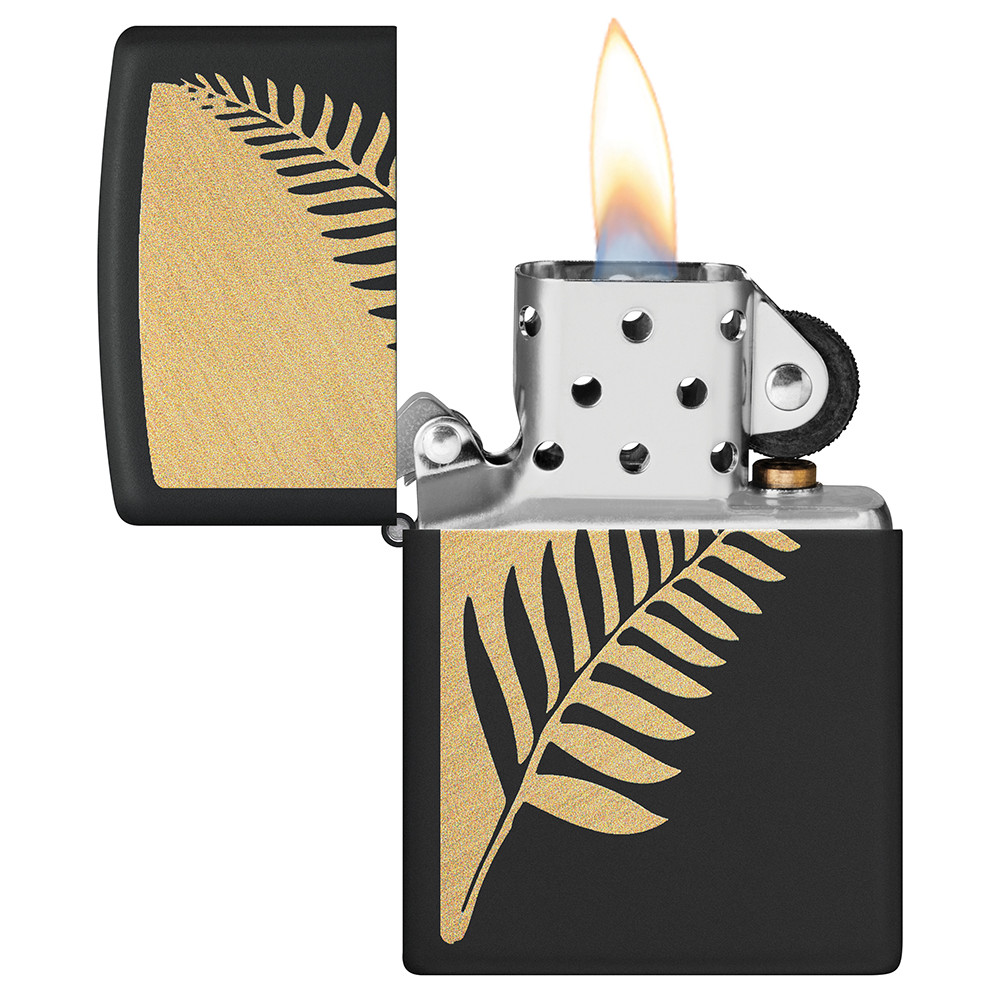 Зажигалка ZIPPO Zen Flora Design Black Matte 46473