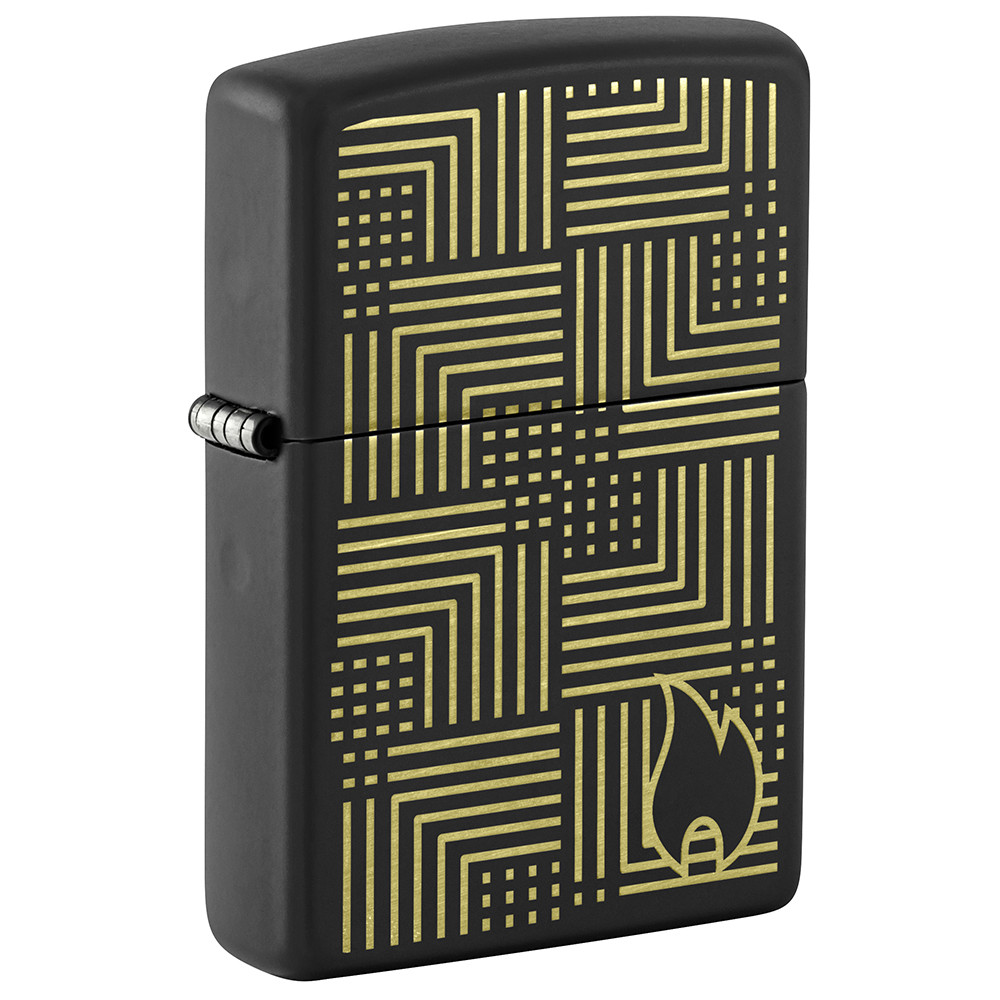 Зажигалка ZIPPO Reflection Design Black Matte 46478