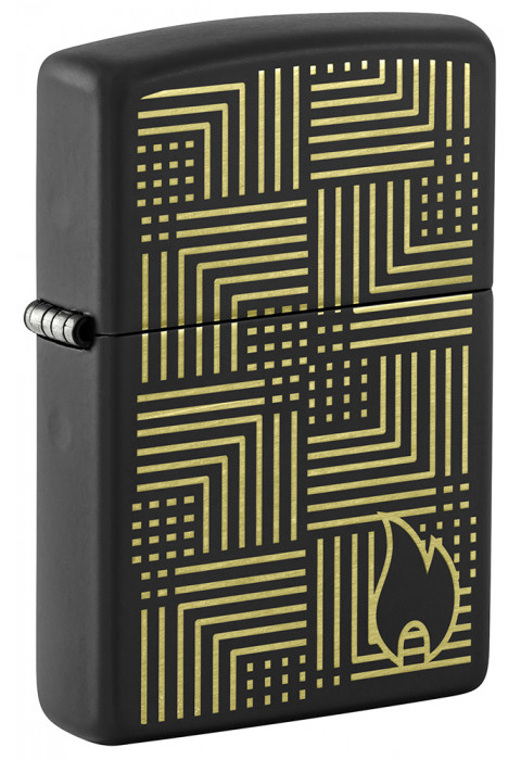 Зажигалка ZIPPO Reflection Design Black Matte 46478