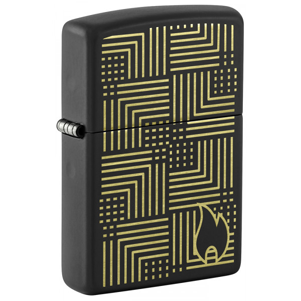 Зажигалка ZIPPO Reflection Design Black Matte 46478