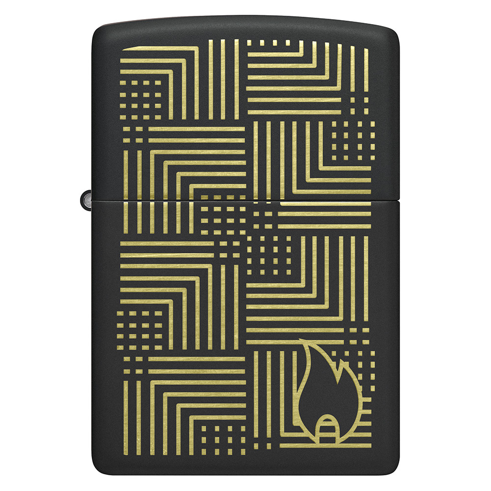 Зажигалка ZIPPO Reflection Design Black Matte 46478