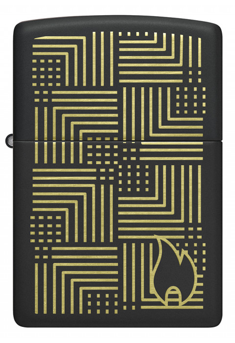 Зажигалка ZIPPO Reflection Design Black Matte 46478