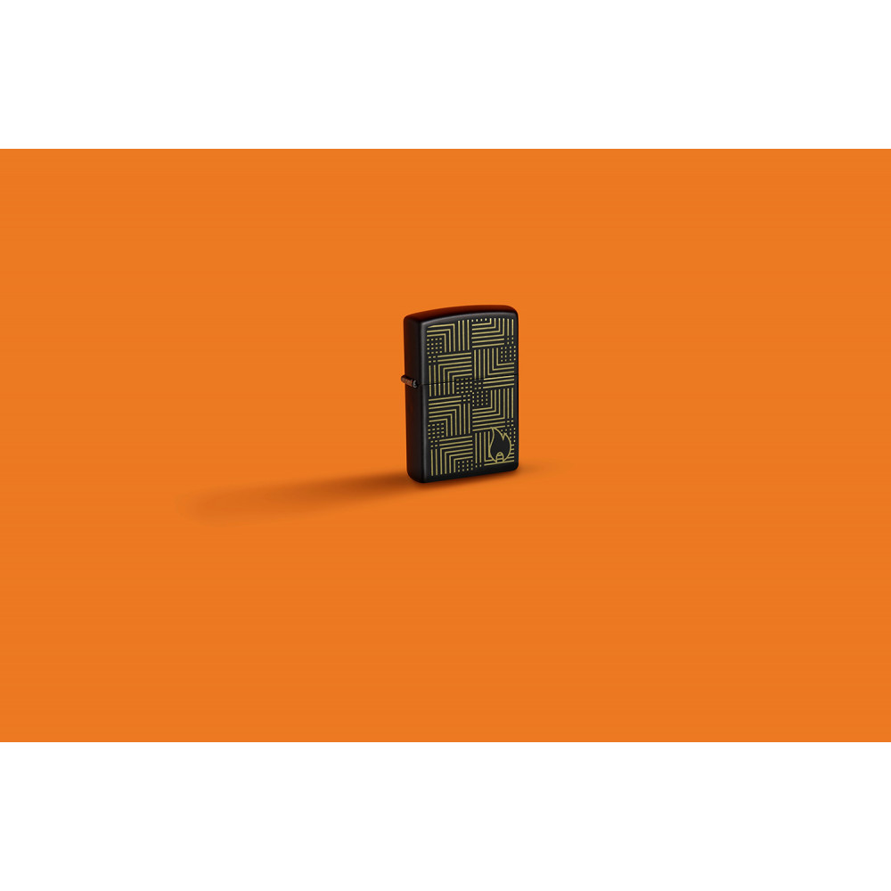 Зажигалка ZIPPO Reflection Design Black Matte 46478