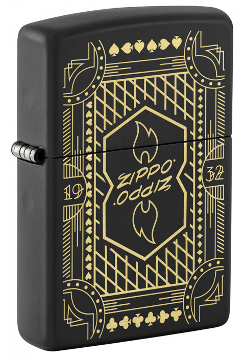 Зажигалка ZIPPO Lines Design Black Matte 46483