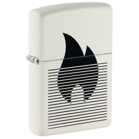 Зажигалка Zippo Flame Gradient Design White Matte 46485