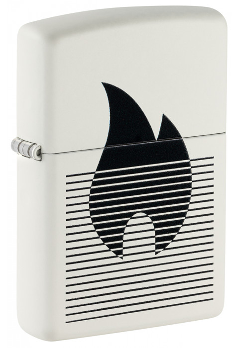 Зажигалка Zippo Flame Gradient Design White Matte 46485