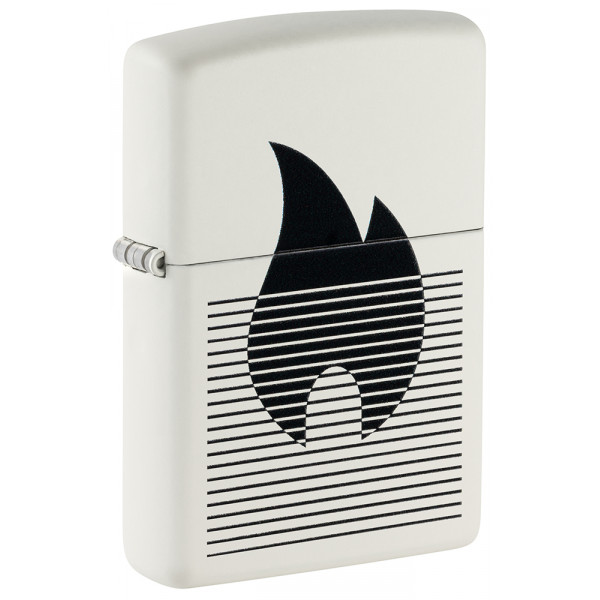 Зажигалка Zippo Flame Gradient Design White Matte 46485