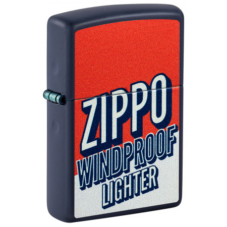 Зажигалка ZIPPO Color Block Design Navy Matte 46486