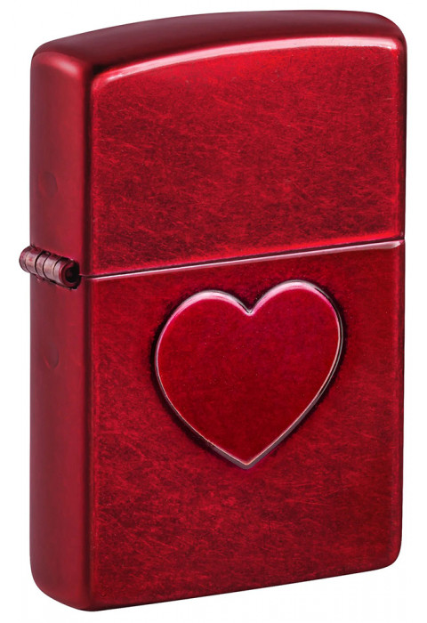 Зажигалка ZIPPO Stamped Heart Design Candy Apple Red™ 46588