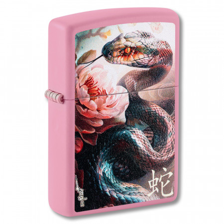 Зажигалка ZIPPO Mazzi® Anaconda Pink Matte 46685