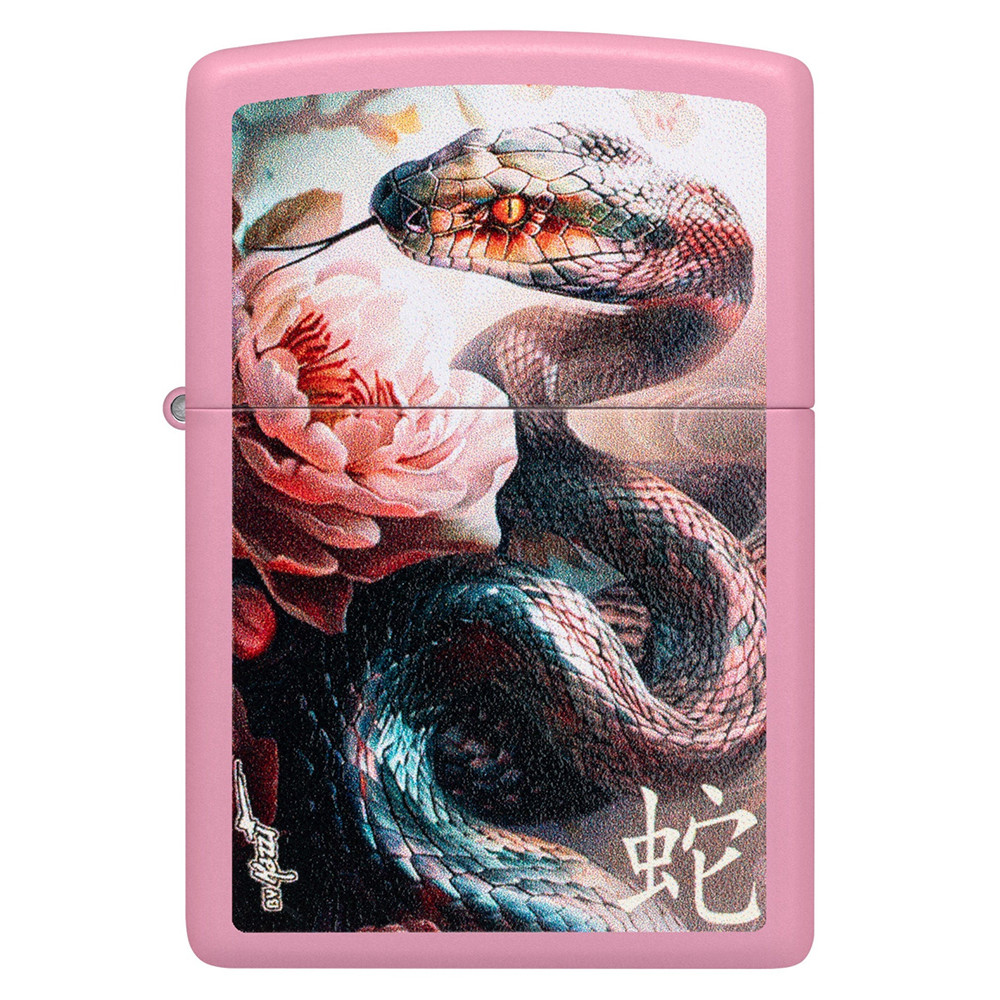 Зажигалка ZIPPO Mazzi® Anaconda Pink Matte 46685