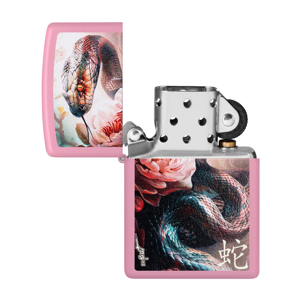 Зажигалка ZIPPO Mazzi® Anaconda Pink Matte 46685