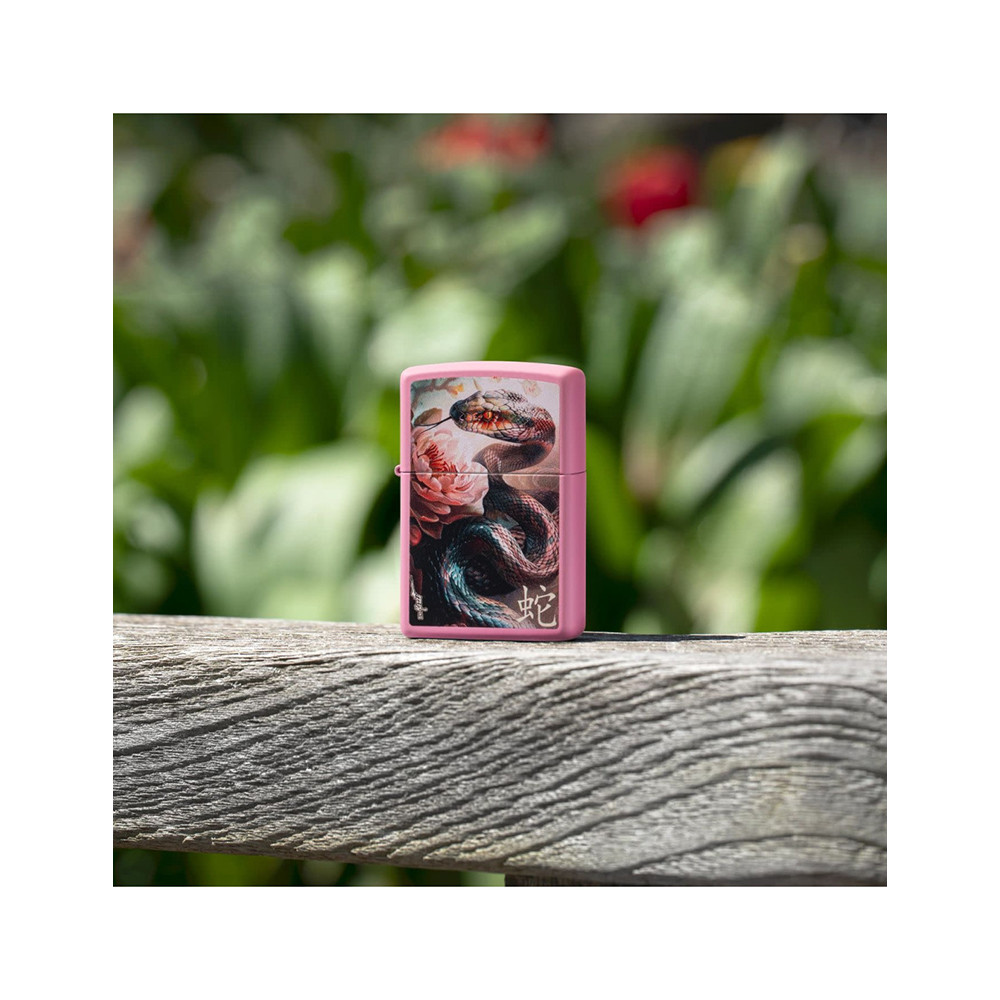Зажигалка ZIPPO Mazzi® Anaconda Pink Matte 46685