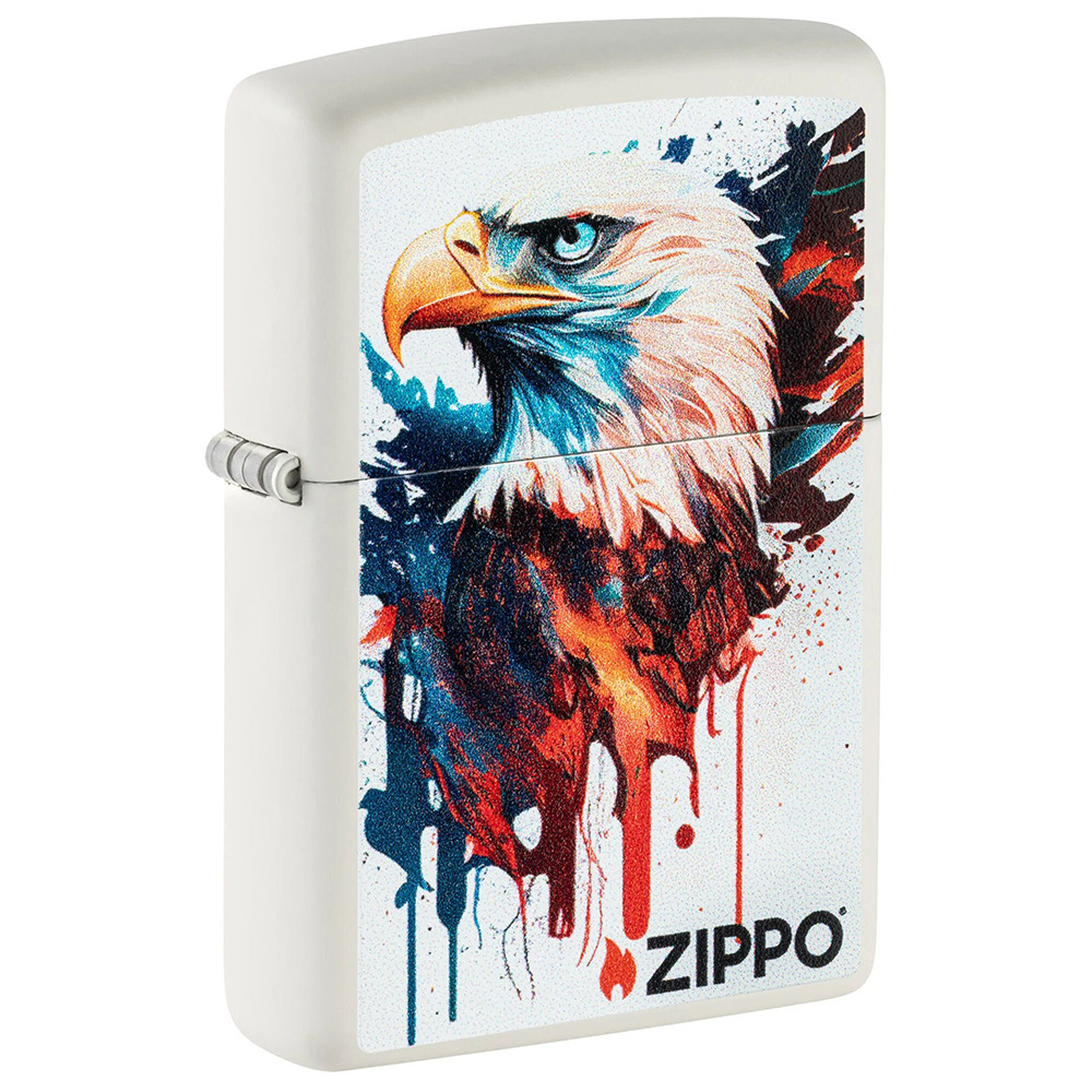 Зажигалка ZIPPO Painted Eagle Design White Matte 46692