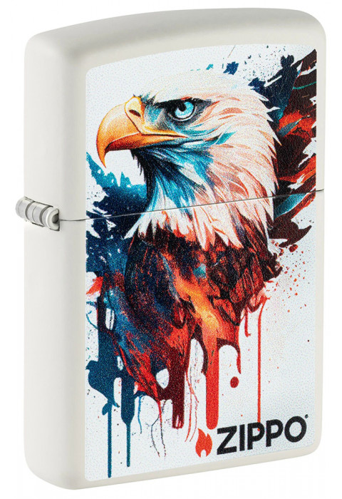 Зажигалка ZIPPO Painted Eagle Design White Matte 46692
