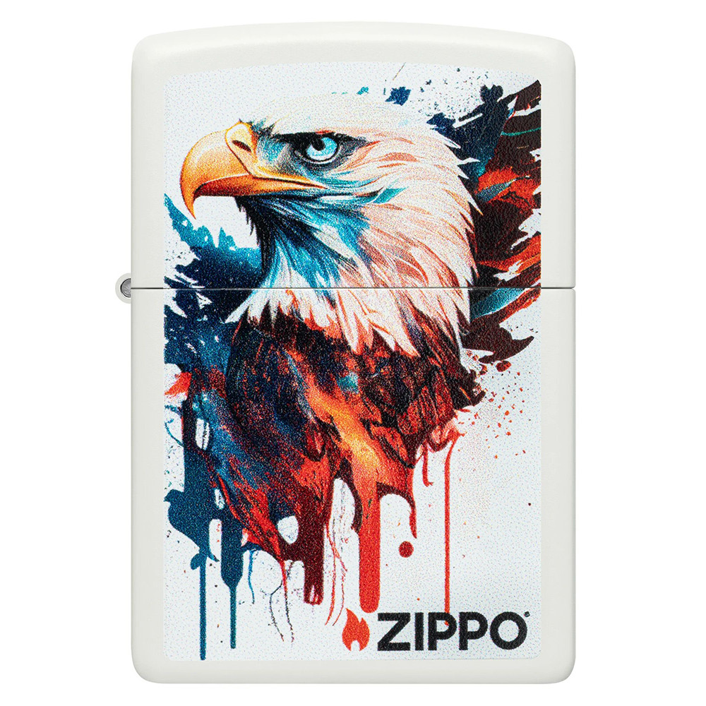 Зажигалка ZIPPO Painted Eagle Design White Matte 46692