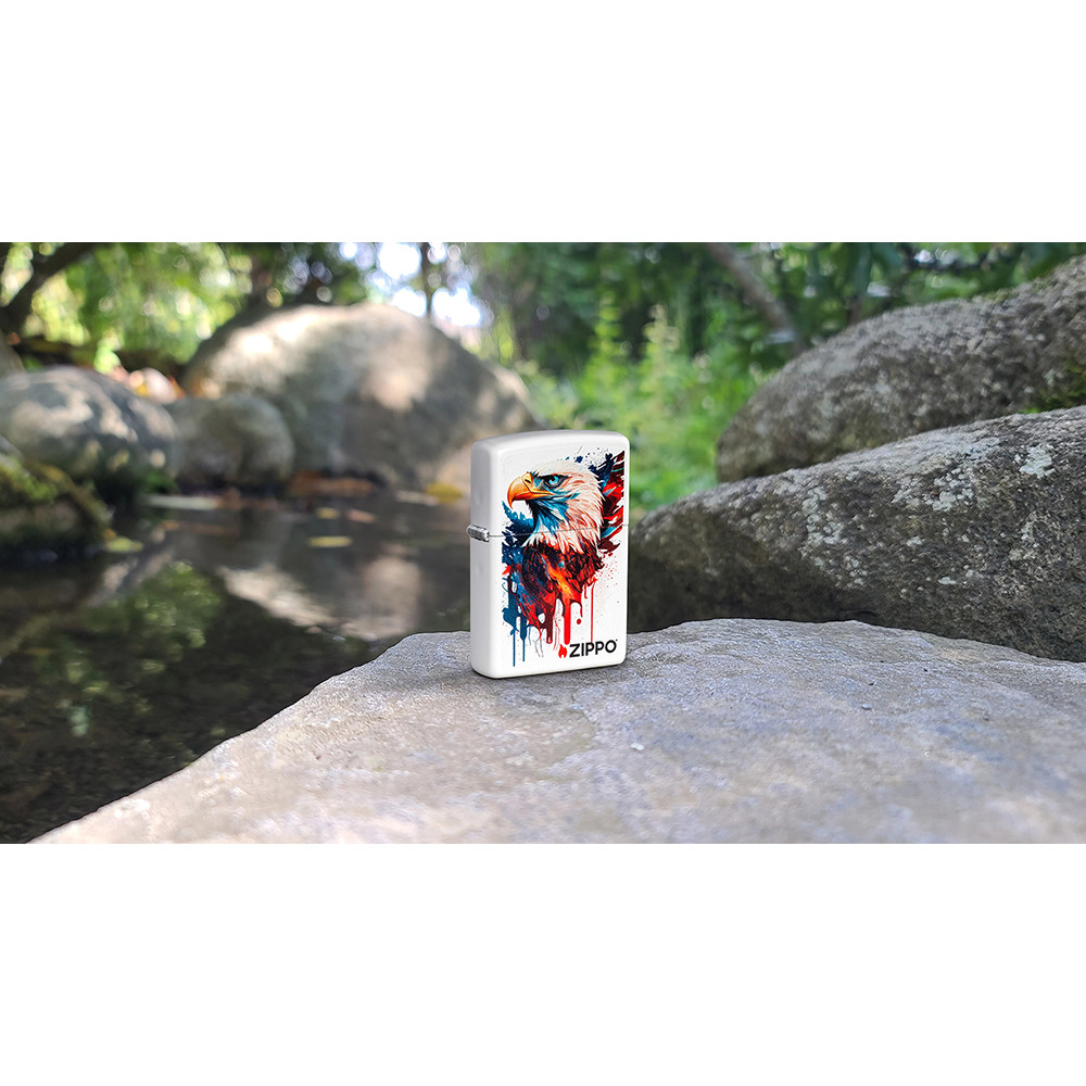 Зажигалка ZIPPO Painted Eagle Design White Matte 46692