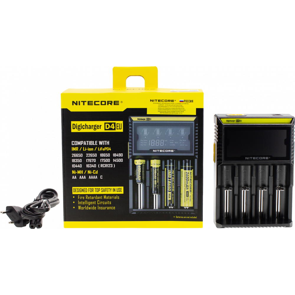 Зарядные устройства NITECORE D4