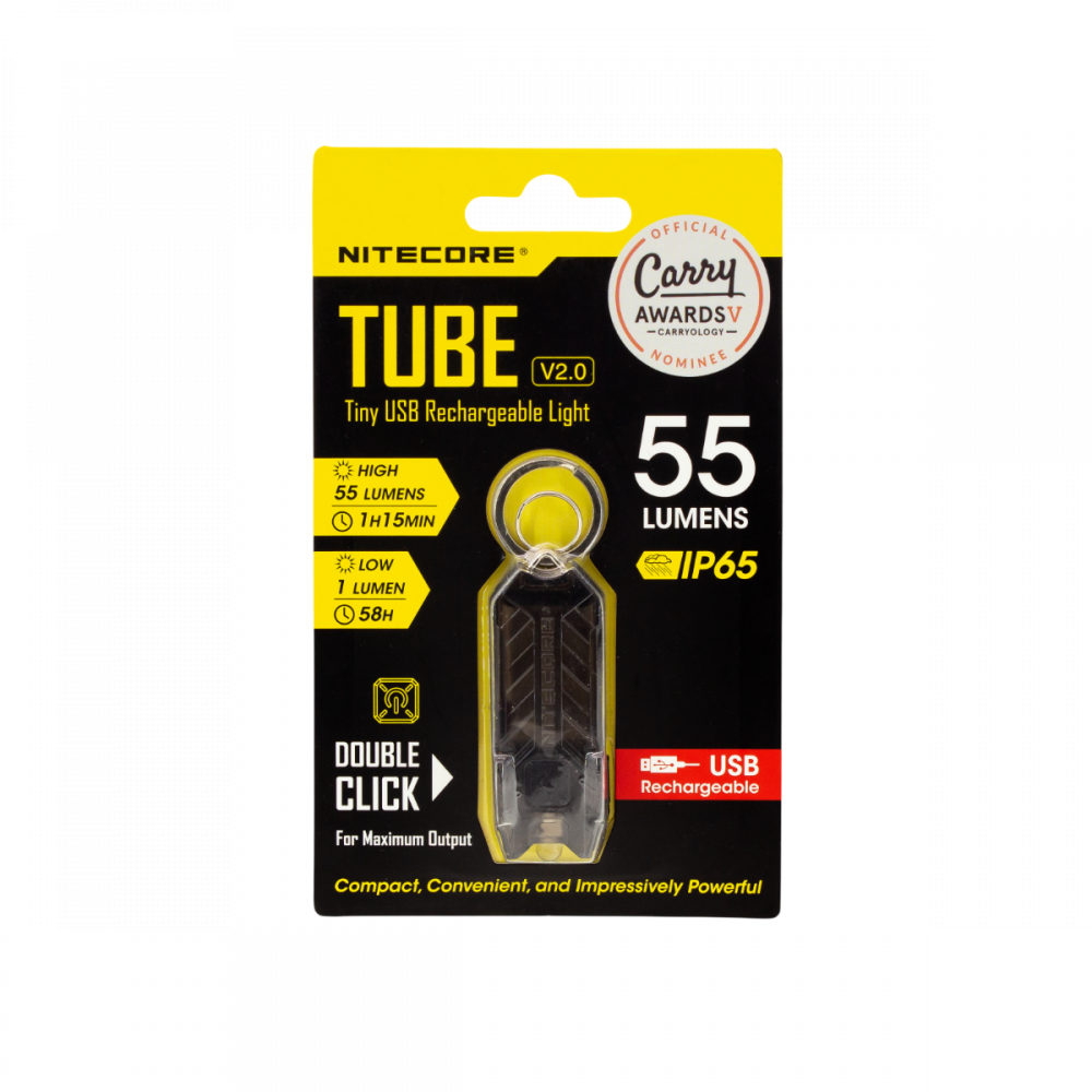 Наключный фонарь NITECORE TUBE V2.0 BLACK