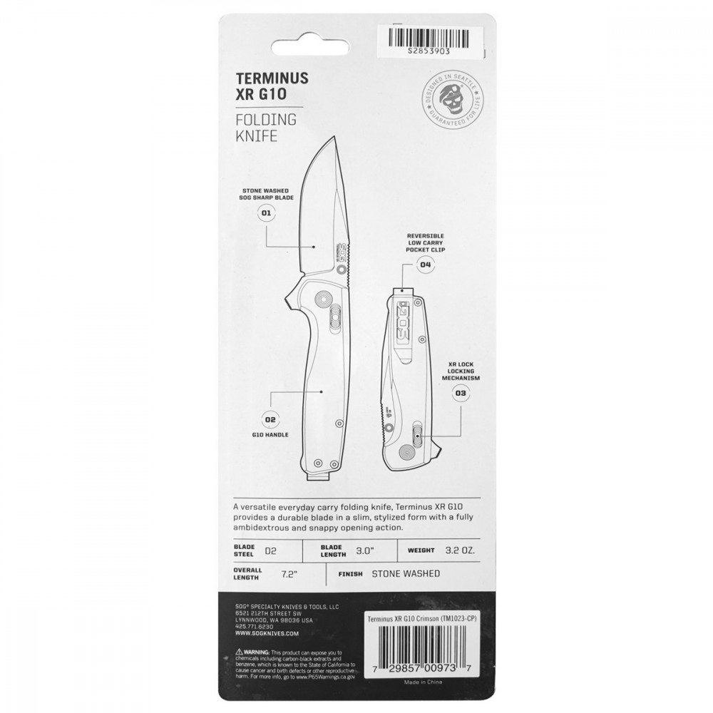 Нож SOG TERMINUS XR TM1023CP SG_TM1023CP