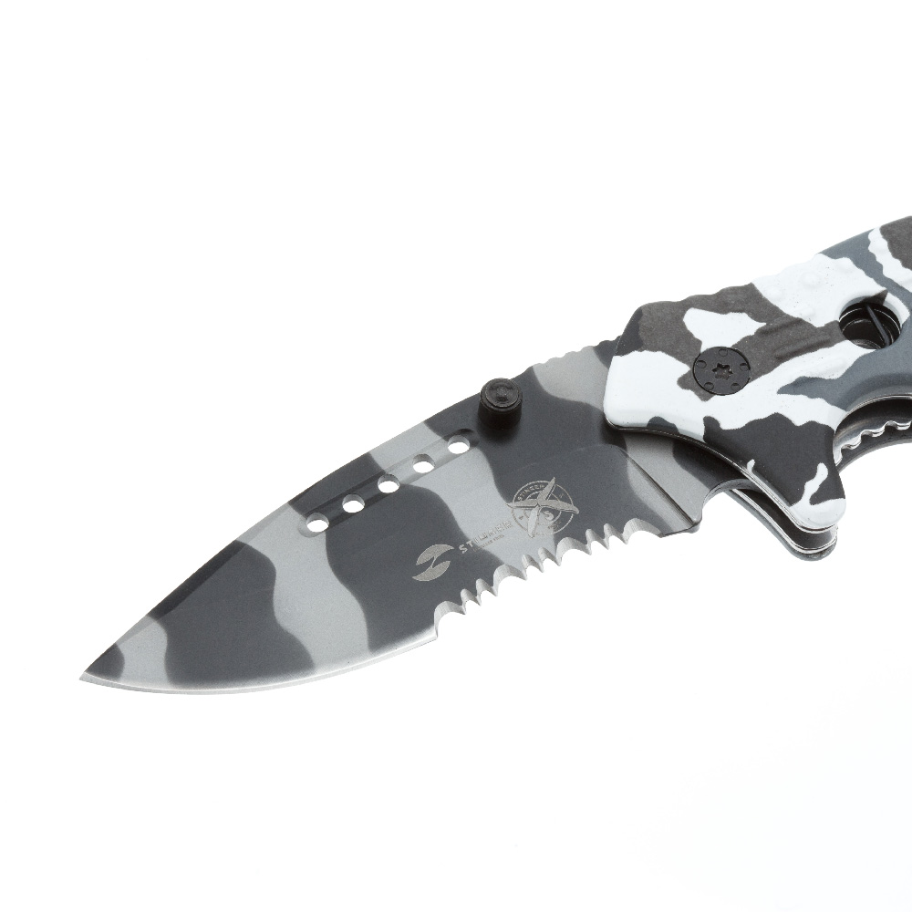 Нож складной Stinger, 95 мм, (чёрно-серый) FK-006X