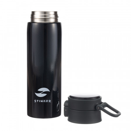 Термокружка Stinger, 0,42 л, чёрный HD-420-83BLK