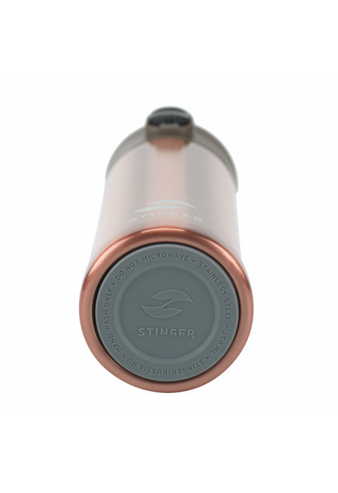 Термокружка Stinger, 0,35 л, розовое золото глянцевый HW-350-34-7612