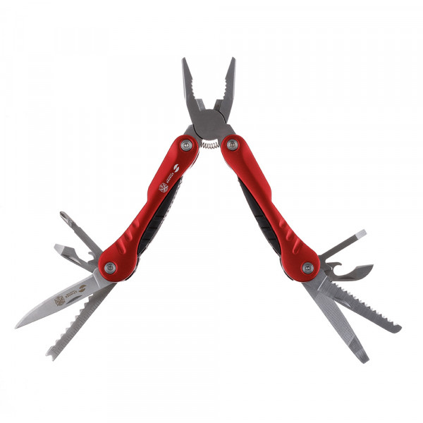 Мультитул Stinger, 9 функций, серебристо-красный MT-801AB