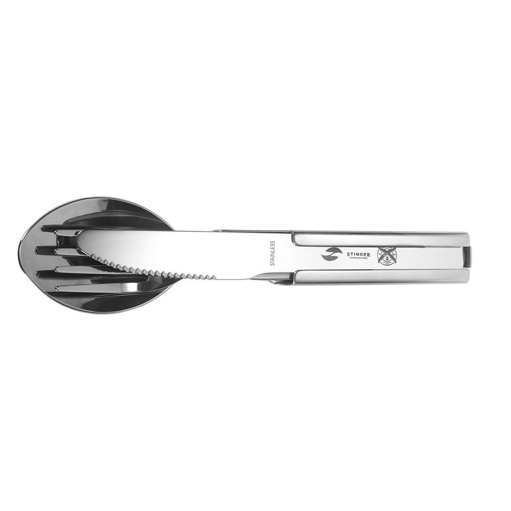 Набор столовых приборов для кемпинга SET-K704F-SS